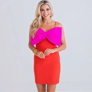 REVOLVE Pink Asymmetrical Sheath Mini Dress